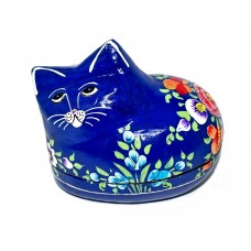 Cat Box - laying - Blue Design (pack of 8)