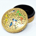 Papier-mâché Round Box - Birds on Gold (2 sizes) Papier-mâché Round Box - Birds on Gold (2 sizes)