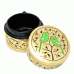 Papier-mâché Round Box - Birds on Gold (2 sizes) Papier-mâché Round Box - Birds on Gold (2 sizes)
