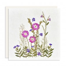 Flower Card - Purple Garden (pack of 6)
