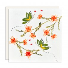 Flower Card - Butterflies and Flowers (pack of 6)