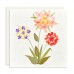 Flower Card - 3 Flower Assorted - Set D (pack of 6)