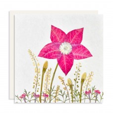 Flower Card - Large Red Flower (pack of 6)