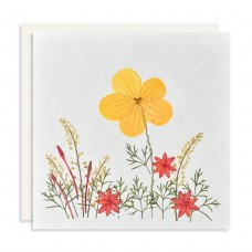 Flower Card - Large Yellow Flower (pack of 6)