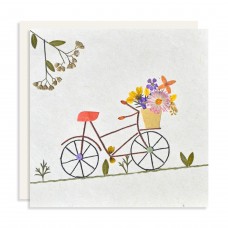 Flower Card - Bicycle (pack of 6)