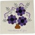 Paper Flower Card - Messages Assorted (pack of 6) Paper Flower Card - Messages Assorted (pack of 6)