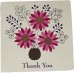 Paper Flower Card - Messages Assorted (pack of 6) Paper Flower Card - Messages Assorted (pack of 6)