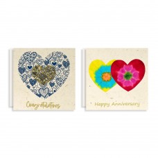Paper Heart Card - Celebration Assorted (pack of 6) Paper Heart Card - Celebration Assorted (pack of 6)