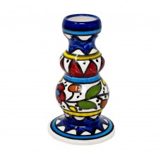 Ceramic Candle Stick - Floral Colourful (pack of 4) Ceramic Candle Stick - Floral Colourful (pack of 4)