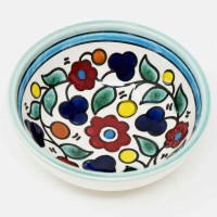 Ceramic Dipping & Spice Bowl - Floral Bright (pack of 6)
