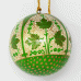 Small 2" Papier-mâché Bauble - Chinar 3 Leaf on White Assorted Small 2" Papier-mâché Bauble - Chinar 3 Leaf on White Assorted