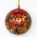 Large 3" Papier-mâché Bauble - Kashmir Forest Assorted