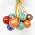 Mini 1" Papier-mâché Bauble - Kashmir Assorted Mini 1" Papier-mâché Bauble - Kashmir Assorted