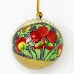 Mini 1"Papier-mâché Bauble - Kisdar Flower Assorted