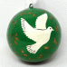 Large 3" Papier-mâché Bauble - Dove with Gold detail - Assorted Large 3" Papier-mâché Bauble - Dove with Gold detail - Assorted