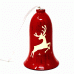 Large Painted Bell - Christmas Red Assorted (pack of 12)