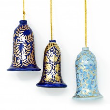 Large Painted Bell - Blue Assorted