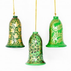 Large Painted Bell - Green Assorted