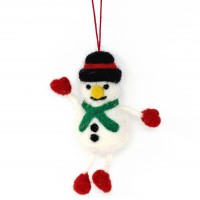 Felt Hanging - Fun Snowman (pack size - 6) Felt Hanging - Fun Snowman (pack size - 6)