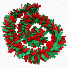 Felt Garland - Green and Red Tinsel (pack size - 3)