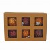 Glass Large Baubles - Set of 6  in Red and Gold
