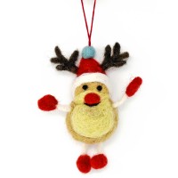 Felt Hanging - Fun Reindeer (pack size - 6) Felt Hanging - Fun Reindeer (pack size - 6)