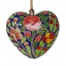 Small Papier-mâché Heart - Kashmiri Colours Assorted Small Papier-mâché Heart - Kashmiri Colours Assorted
