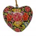 Small Papier-mâché Heart - Kashmiri Colours Assorted Small Papier-mâché Heart - Kashmiri Colours Assorted