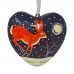 Large Papier-mâché Heart - Winter Animals