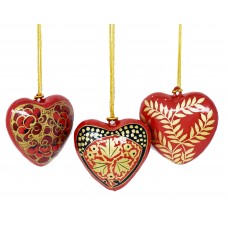 Small Papier-mâché Heart - Red Assorted Small Papier-mâché Heart - Red Assorted