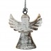 Mango Wood Decorations -White Religious - pack of 6