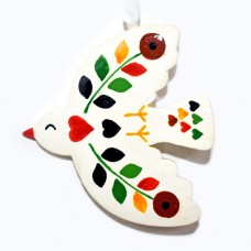 Flat Dove - Leaf and Heart Pattern (pack of 12) Flat Dove - Leaf and Heart Pattern (pack of 12)