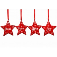 Large Painted Star - Messages Assortment Large Painted Star - Messages Assortment