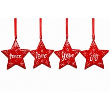 Large Painted Star - Messages Assortment Large Painted Star - Messages Assortment