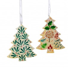 Large Painted Tree - Winter Leaves - Assorted (pack of 12)