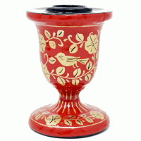 Candle Stick Holder - Birds in Branch Red (6 pack)