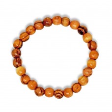 Olive Wood Bracelet - Plain (pack of 6) Olive Wood Bracelet - Plain (pack of 6)