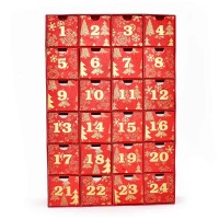 Advent Calendar - Red Snowflakes (pack of 3) Advent Calendar - Red Snowflakes (pack of 3)