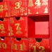 Advent Calendar - Red Snowflakes (pack of 3)