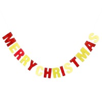 Garland - Merry Christmas - Red and Gold (pack of 6) Garland - Merry Christmas - Red and Gold (pack of 6)