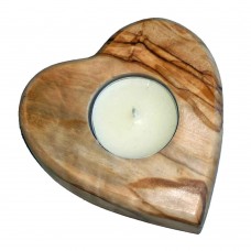 Olive Wood Tealight Holder - Heart (pack of 3) Olive Wood Tealight Holder - Heart (pack of 3)