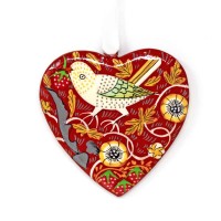 William Morris Gallery Licensed Flat Heart - Strawberry Thief