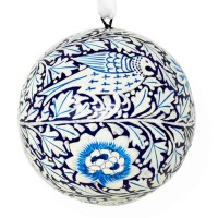 William Morris Gallery Licensed Bauble -  Bird and Anemone
